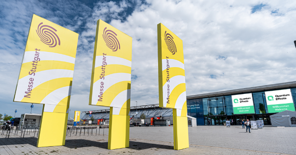 Gelände der Messe Stuttgart, wo die Quantum Effects stattfindet