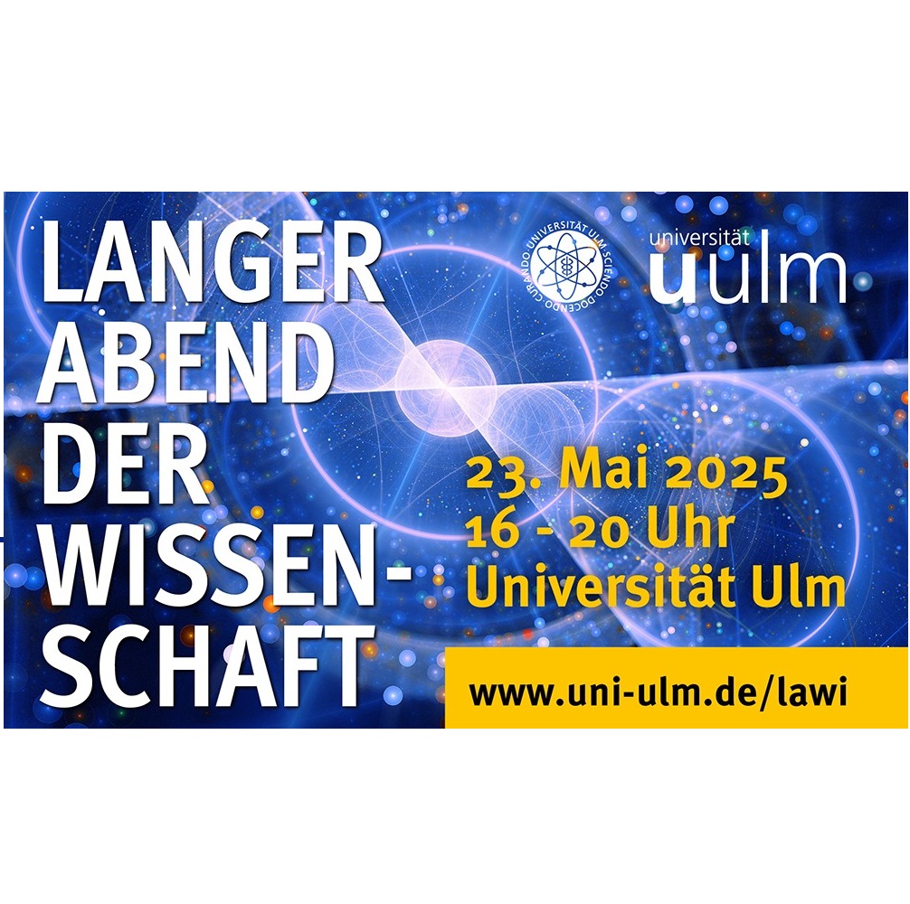 Key Visual des Langen Abends der Wissenschaft in Ulm im Jahr 2025