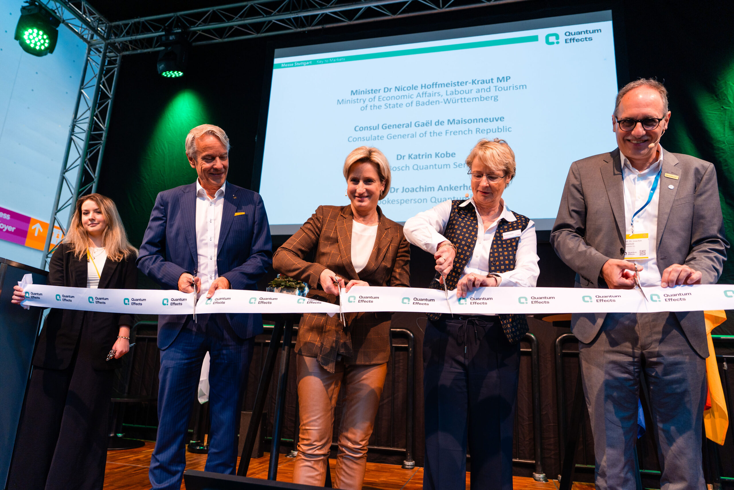 Feierliche Eröffnung der Quantum Effects 2025 mit Wirtschaftsministerin Dr. Nicole Hoffmeister-Kraut